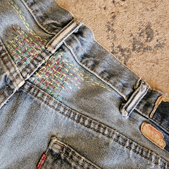 LEVIS Baggy Harry Potter Patched Embroidery ONE OF A KIND! - Picture 7 of 9